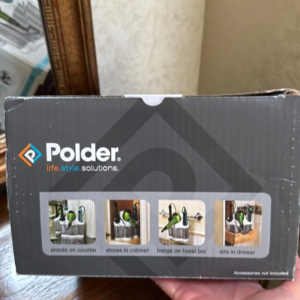 Polder Style Station Organizer-storage for styling tools.